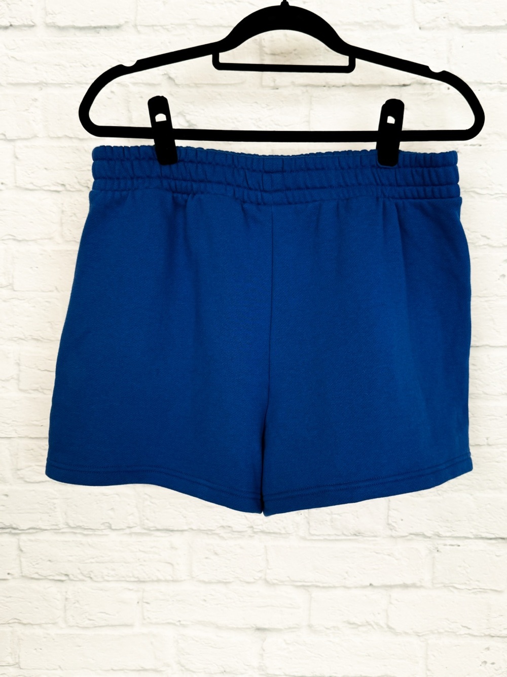 New Victoria's Secret Cotton Fleece Shorts Athletic Shorts Blue Large